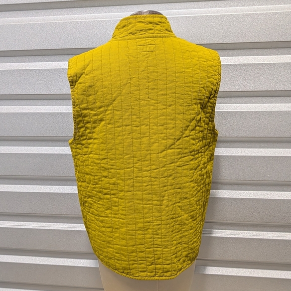 dill pickle IRIDIUM quilted cotton vest S M - Picture 6 of 13